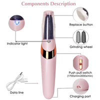 Electric Callus Remover Foot Care Tools Wet & Dry Foot File for Dead Skin Rechargeable Professional Pedicure Tool