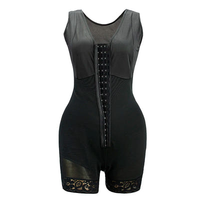 Trending Products Mesh Back Compression Slimming Bodysuits Full Body Shapewear Butt Lifter Fajas Colombian Girdle Body Shaper