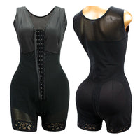 Trending Products Mesh Back Compression Slimming Bodysuits Full Body Shapewear Butt Lifter Fajas Colombian Girdle Body Shaper