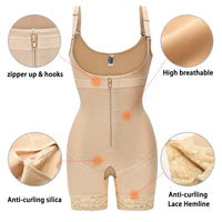 Private Label Stage 2 Post Op BBL Body Shaper Tummy Control Slimming Bodysuit Butt Lifter Breathable Colombian S 2 Pieces